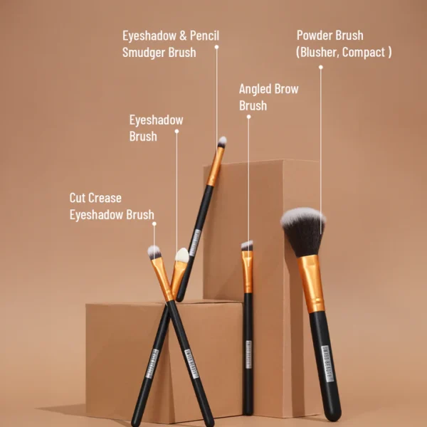 swiss beauty makeup brush combo 5-in-1