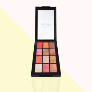 Swiss Beauty 12 Shades Velvet Eyeshadow Palette | Highly Pigmented | Dynamic Hues