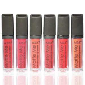 A.D.S Matte Me Liquid Lip Cream Multi Shade (Pack of 6) | Matte Finish | Long Wear | Liquid Lipstick | Waterproof