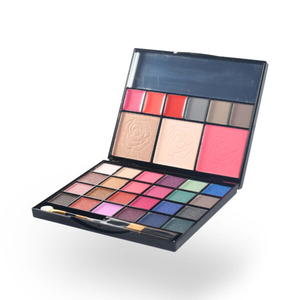 Maliao All-In-One Makeup Palette with highlighter, eyeshadow, blusher & lipstick