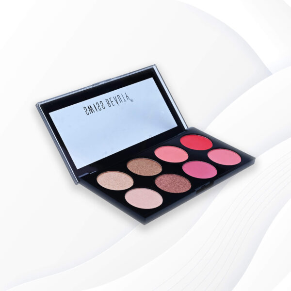 Swiss Beauty ultra blush palette with 8 Shades