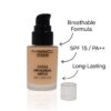 M·A·C Studio Fix Fluid SPF 15 Foundation – NC10 (Dark Ivory) | Lightweight & Long-Wear - Image 2