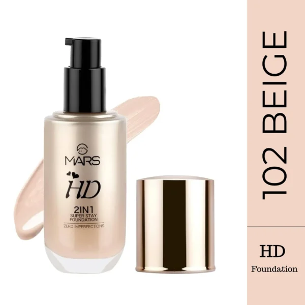 MARS HD 2-in-1 Super Stay Foundation – 102 Beige
